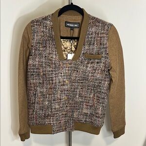 Women’s Members Only Tweed and Knit Cardigan Small NWT